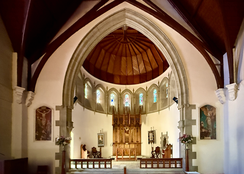 The apse at All Saints Church Newtown